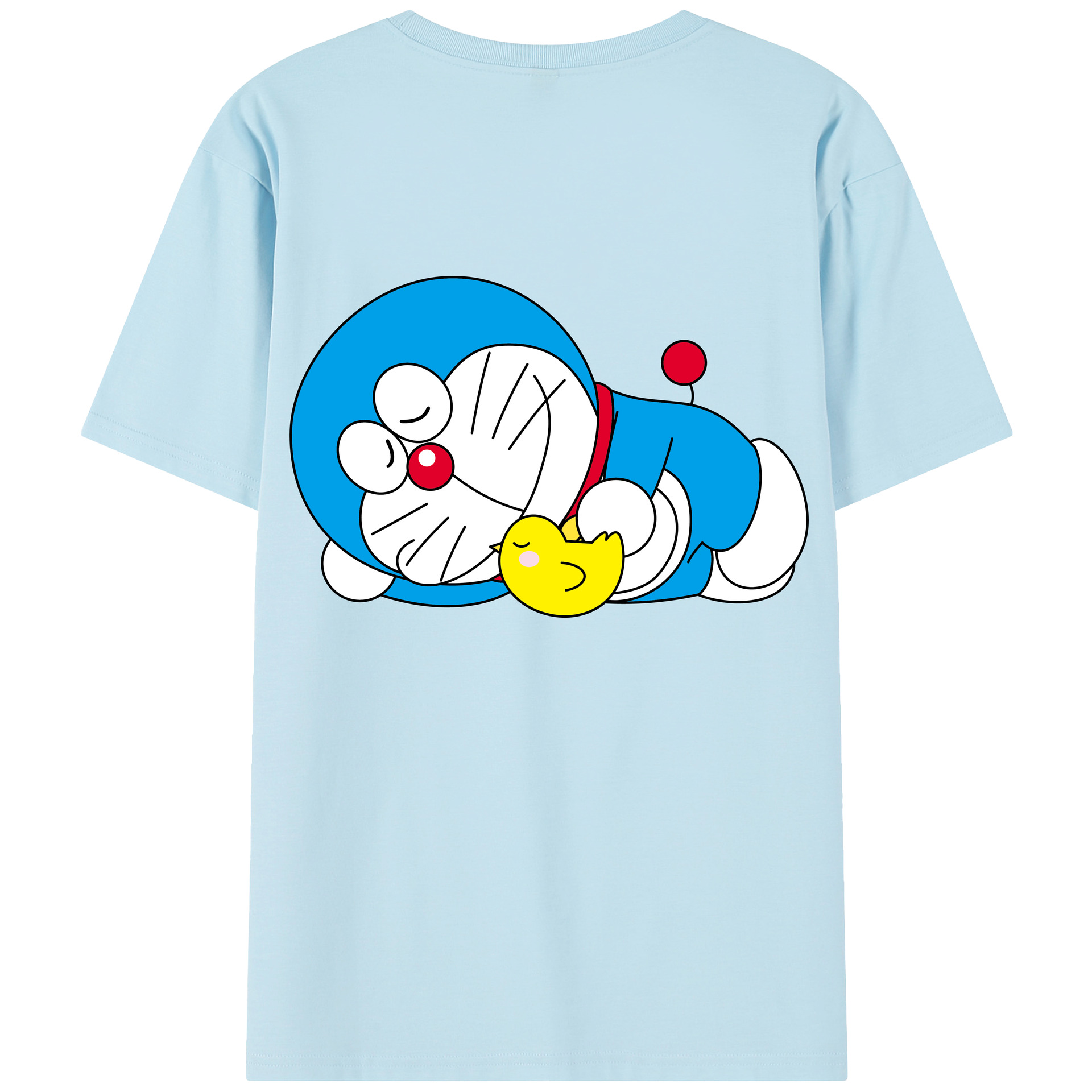 （画像用） ドラえもん Doraemon 綿100％半袖Tシャツ（背面プリント）